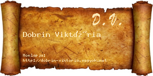 Dobrin Viktória névjegykártya