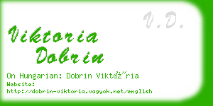 viktoria dobrin business card